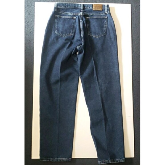 Wrangler Blues WB101AD Size 12 x 34 Relaxed Fit Blue Jeans Dark Wash Women's - Picture 9 of 13